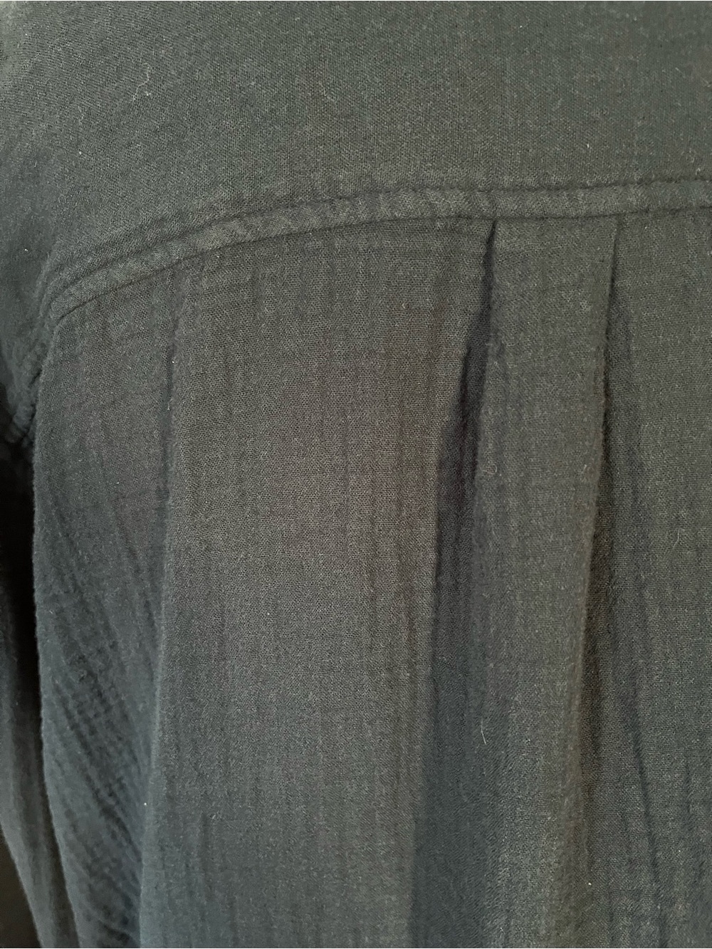 Aritzia Little Moon AirPlush Cotton™ Sail Shirt Vintage Navy XL - Picture 10 of 14